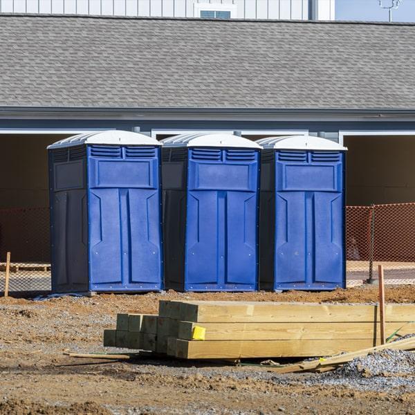 Heavy-duty construction site porta potty in Council Bluffs, Iowa